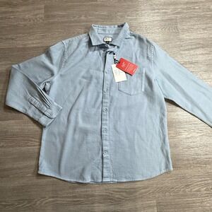 Sunday Joe Malibu Performance Shirt Pacific Blue Modern Fit WLS04 Mens Large NWT